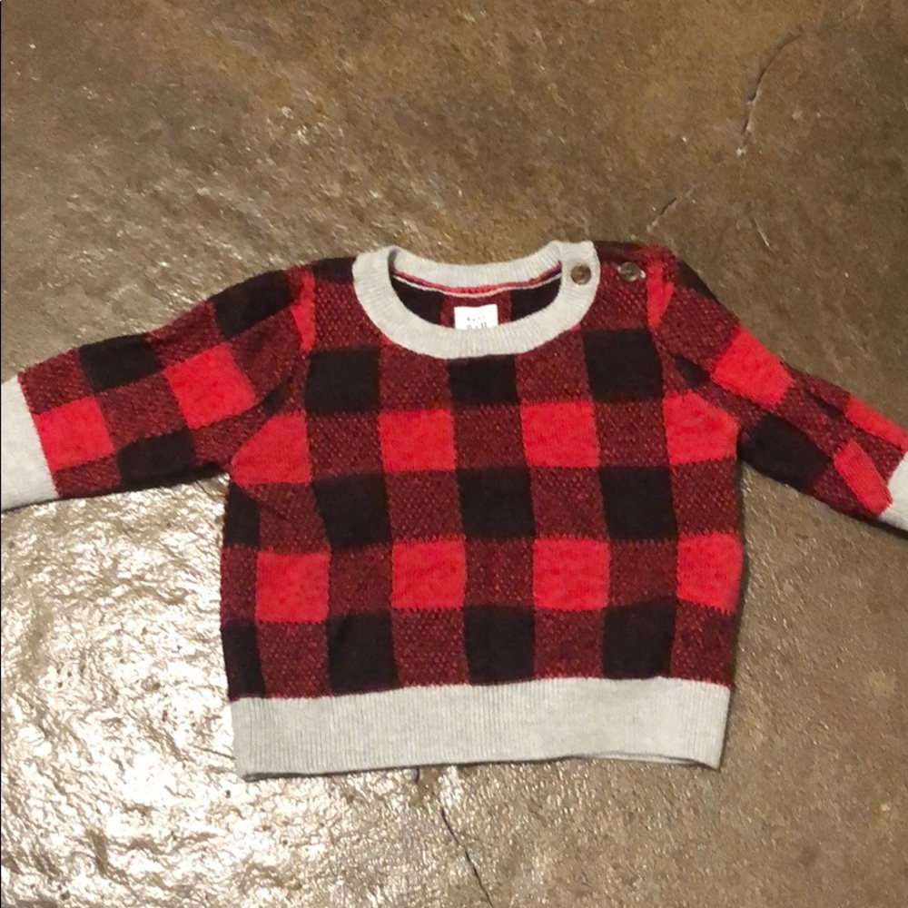 Buffalo plaid sweater